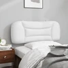 Galvūgalio pagalvėlė Hvar, balta, 100 cm, dirbtinė oda