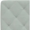 Galvūgalio pagalvėlė, šviesiai pilka, 100 cm, aksomas