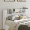 Galvūgalio spinta su LED Baltas 160 x 16,5 x 103,5 cm