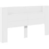 Galvūgalio spinta su LED Baltas 180 x 16,5 x 103,5 cm