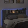 Galvūgalio spinta su LED Betono 180 x 16,5 x 103,5 cm