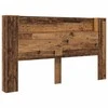 Galvūgalio spinta su LED Senas medis 180 x 16,5 x 103,5 cm