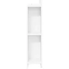 Galvūgalio spintelė su saugykla Balta Dirbtinė mediena