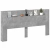 Galvūgalis Betono pilka 200 x 16,5 x 103,5 cm Apdirbta mediena