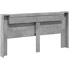 Galvūgalis Betono pilka 200 x 16,5 x 103,5 cm Apdirbta mediena