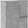 Galvūgalis Betono pilka 200 x 16,5 x 103,5 cm Apdirbta mediena