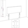 Galvūgalis Tamsiai rudas 80 cm audinys