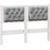 Galvūgalis Kita Balta ir šviesiai pilka 120 cm Pušies masyvas