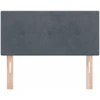Galvūgalis Tamsiai pilka 100 cm Aksomas