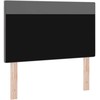 LED galvūgalis Pilka 100 cm Dirbtinė oda