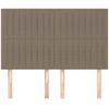 Galvūgaliai, 4vnt., taupe spalvos, 72x5x78/88cm, audinys