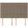 Galvūgaliai, 4vnt., taupe spalvos, 72x5x78/88cm, audinys