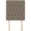 Galvūgalis, 2vnt., taupe spalvos, 80x7x78/88cm, audinys