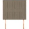 Galvūgaliai, 2vnt., taupe spalvos, 90x5x78/88cm, audinys