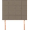 Galvūgaliai, 2vnt., taupe spalvos, 90x5x78/88cm, audinys