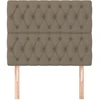 Galvūgaliai, 2vnt., taupe spalvos, 90x7x78/88cm, audinys