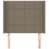 Galvūgalis su auselėmis, taupe, 103x16x118/128cm, audinys