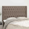 Galvūgalis su auselėmis, taupe, 147x16x118/128cm, audinys