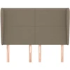 Galvūgalis su auselėmis, taupe, 147x23x118/128cm, audinys