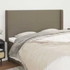 Galvūgalis su auselėmis, taupe, 163x16x118/128cm, audinys
