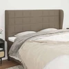 Galvūgalis su auselėmis, taupe, 163x23x118/128cm, audinys
