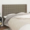 Galvūgalis su auselėmis, taupe, 203x16x118/128cm, audinys