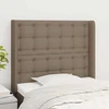 Galvūgalis su auselėmis, taupe, 83x16x118/128cm, audinys