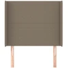 Galvūgalis su auselėmis, taupe, 83x16x118/128cm, audinys