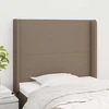 Galvūgalis su auselėmis, taupe, 83x16x118/128cm, audinys
