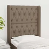 Galvūgalis su auselėmis, taupe, 83x16x118/128cm, audinys