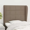Galvūgalis su auselėmis, taupe, 83x23x118/128cm, audinys