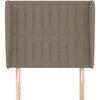 Galvūgalis su auselėmis, taupe, 83x23x118/128cm, audinys