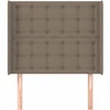 Galvūgalis su auselėmis, taupe, 93x16x118/128cm, audinys