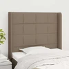 Galvūgalis su auselėmis, taupe, 93x16x118/128cm, audinys