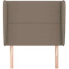 Galvūgalis su auselėmis, taupe, 93x23x118/128cm, audinys