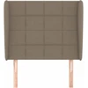 Galvūgalis su auselėmis, taupe, 93x23x118/128cm, audinys