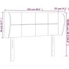 Galvūgalis su auselėmis,taupe spalvos,103x23x78/88cm, audinys