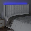 Galvūgalis su LED, baltos spalvos, 147x16x118/128 cm