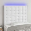 Galvūgalis su LED, baltos spalvos, 80x5x118/128 cm