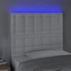 Galvūgalis su LED, baltos spalvos, 90x5x118/128 cm