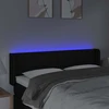 Galvūgalis su LED, juodos spalvos, 147x16x78/88cm, audinys
