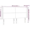 Galvūgalis su LED, juodos spalvos, 163x16x118/128 cm