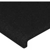 Galvūgalis su LED, juodos spalvos, 183x16x118/128cm, audinys