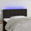 Galvūgalis su LED, juodos spalvos, 80x5x78/88cm, audinys