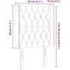 Galvūgalis su LED, juodos spalvos, 83x16x118/128cm, audinys