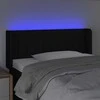 Galvūgalis su LED, juodos spalvos, 83x16x78/88cm, audinys