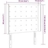 Galvūgalis su LED, juodos spalvos, 93x16x118/128cm, audinys