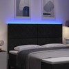 LED galvūgalis Juodas 180 cm audinys