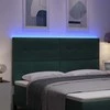 LED galvūgalis su LED juostelėmis Žalia 180 cm Aksomas
