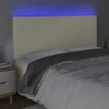 Galvūgalis su LED, kreminės spalvos, 160x5x118/128 cm